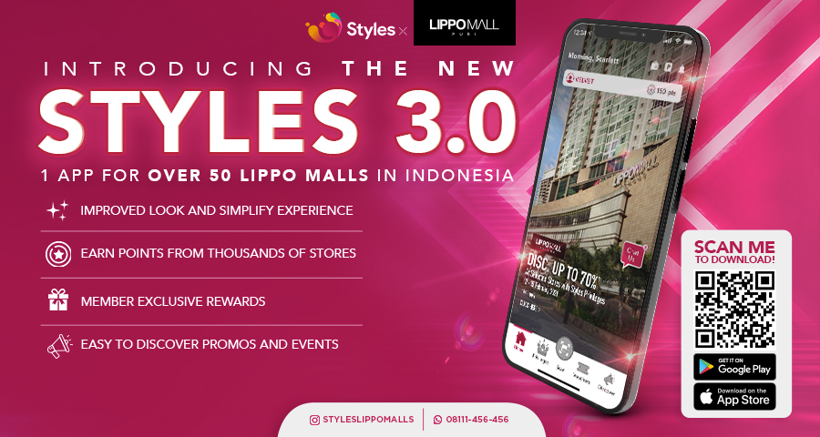 Styles 3.0 in lippo mall puri st. moritz